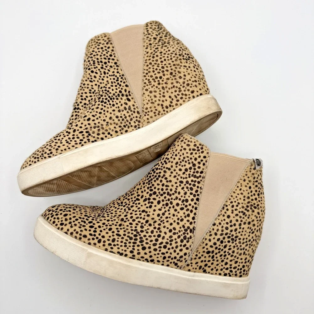 Coconuts by Matisse Spencer Hi-Top Slip-On Shoe Size 7.5M cheetah women